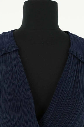 Robe Maje Bleu en Synthétique