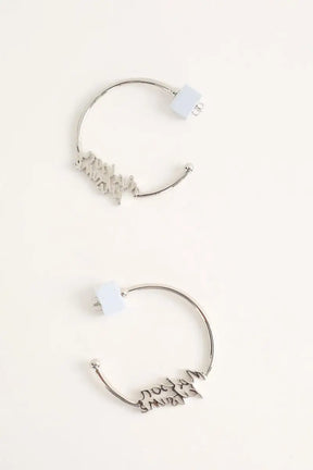 Boucles d'oreilles Kitsuné  Argent