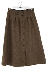 Jupe Sézane Marron en Viscose, taille L - Seconde Main