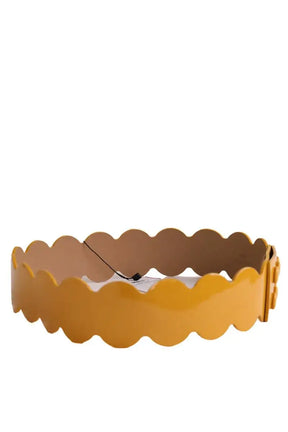 Ceinture en cuir Paule Ka Jaune en Cuir verni