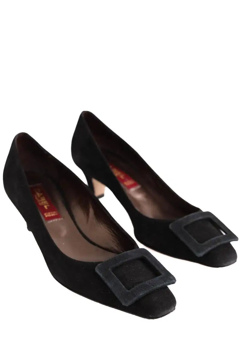 Talons Carel Noir en Cuir
