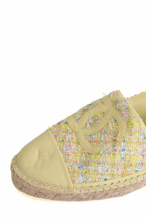 Espadrilles Chanel Jaune en Tissu