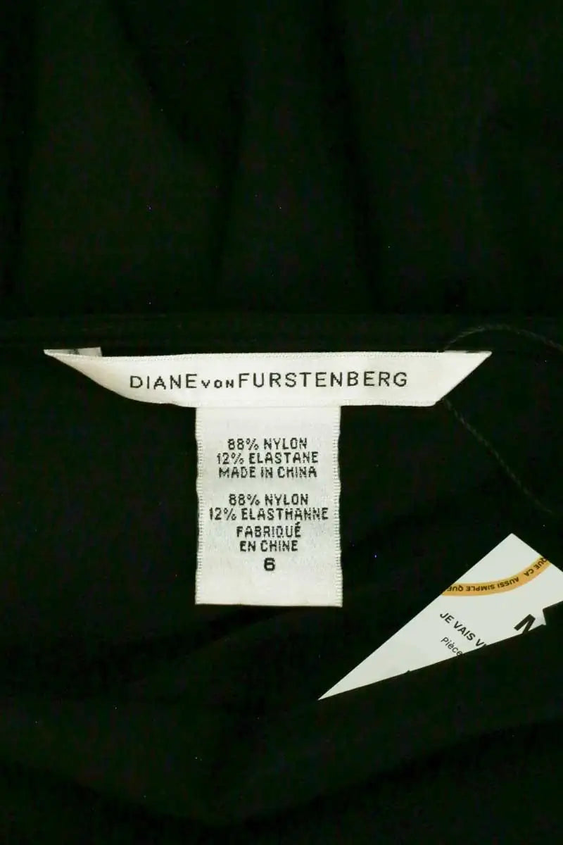 Robe Diane Von Furstenberg Noir en Synthétique