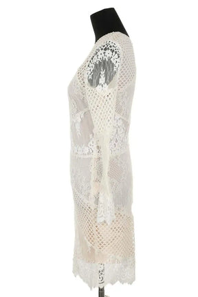 Robe Sandro Beige en Coton