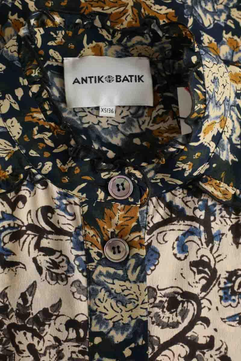 Mi-longueur Antik Batik  Bleu