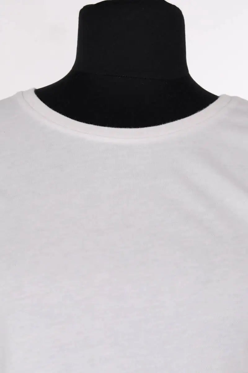 T-shirt Majestic Filatures Blanc en Coton
