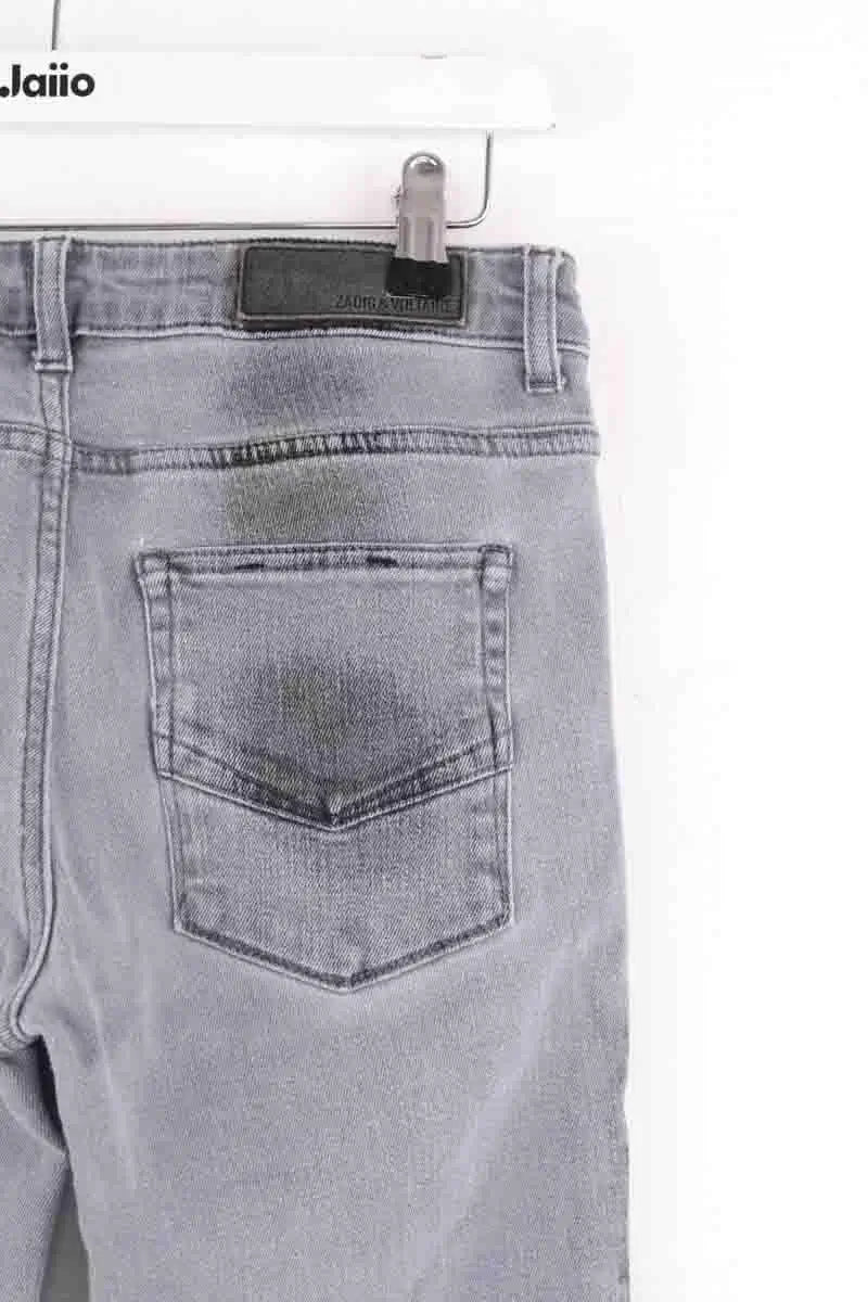Jean droit Zadig & Voltaire Gris en Denim - Jeans