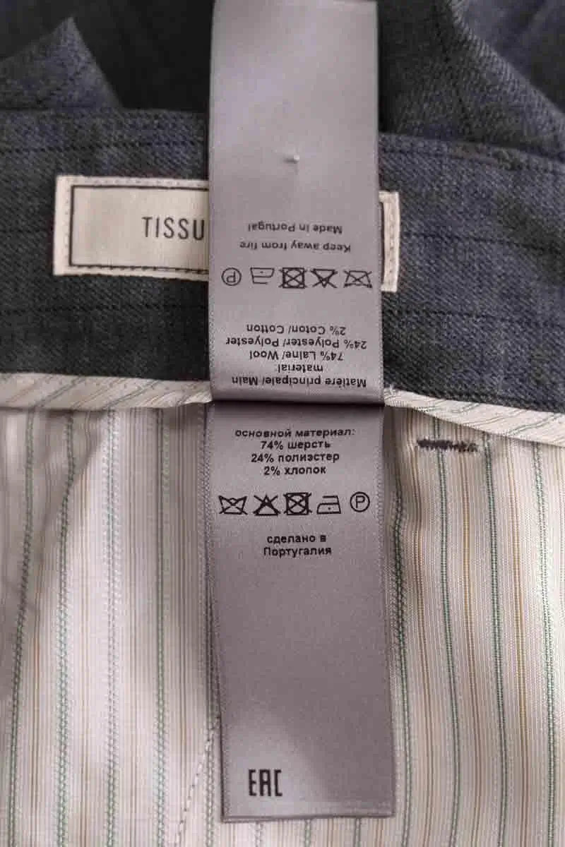 Pantalon droit Zadig & Voltaire Gris en Laine