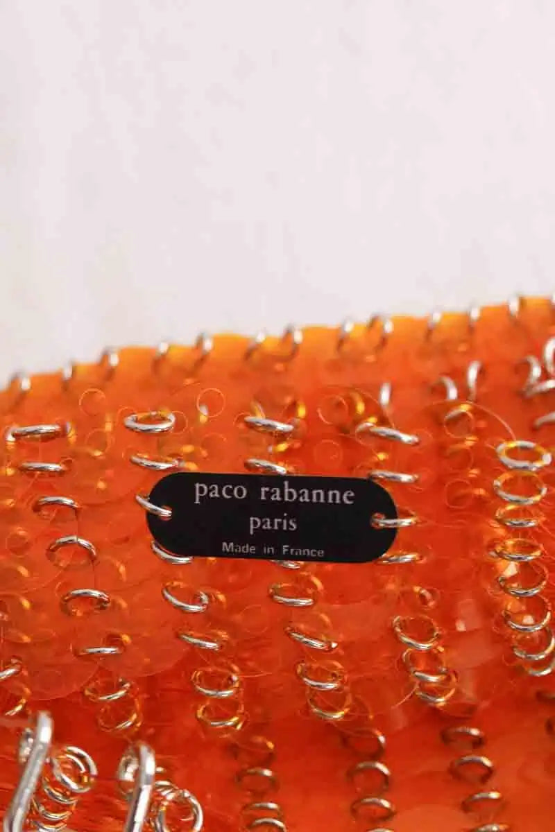 Sac à main Paco Rabanne Orange en Synthétique