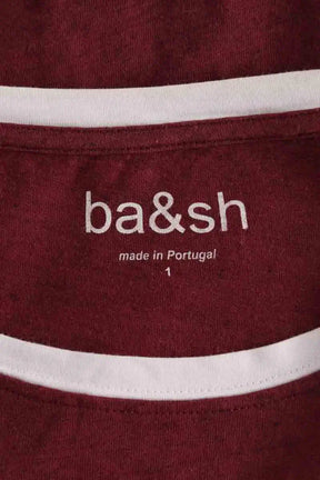T-shirt Ba&Sh Bordeaux en Coton