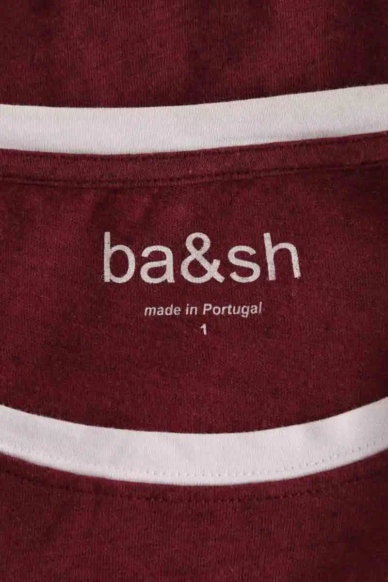 T-shirt Ba&Sh Bordeaux en Coton