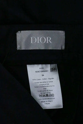 Pantalon droit Dior Bleu en Laine