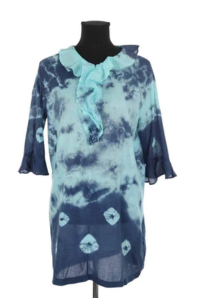 Mini Antik Batik  Bleu