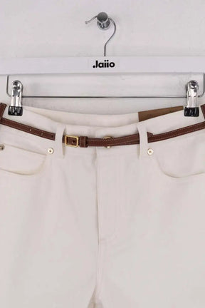 Jean slim Burberry Beige en Coton
