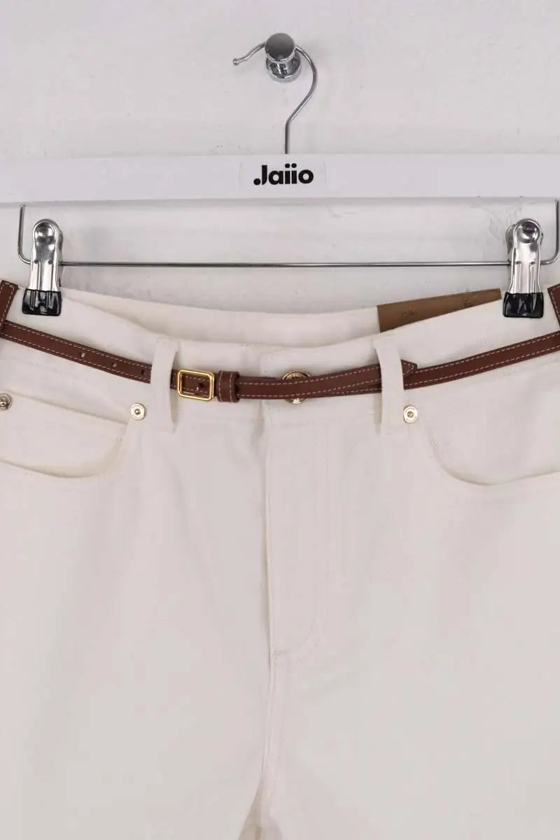 Jean slim Burberry Beige en Coton