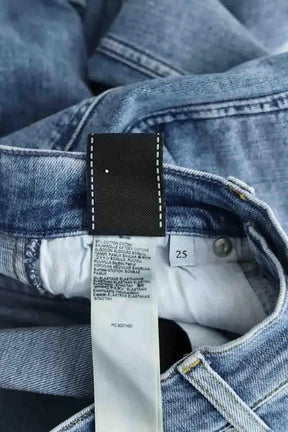 Jean 7 For All Mankind Bleu en Coton