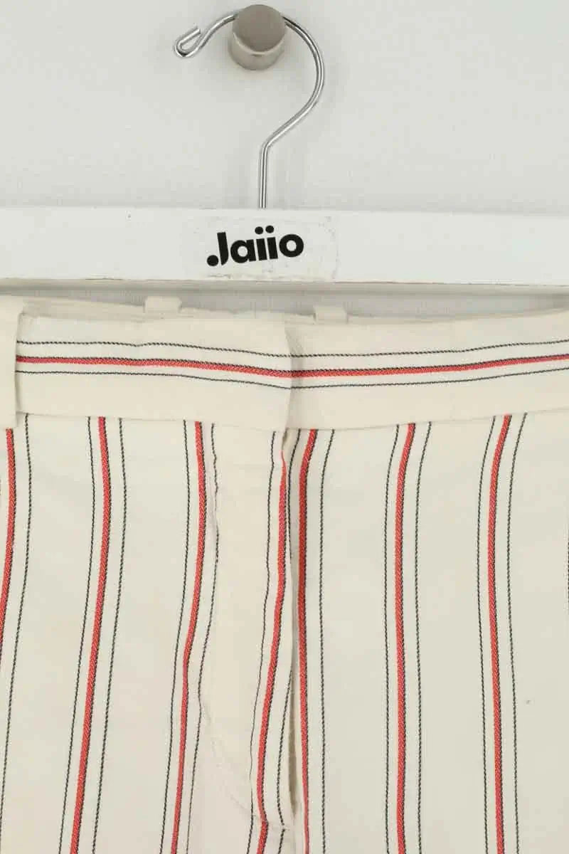 Pantalon droit Sandro Blanc en Coton