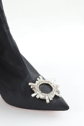 Talons Amina Muaddi  Noir