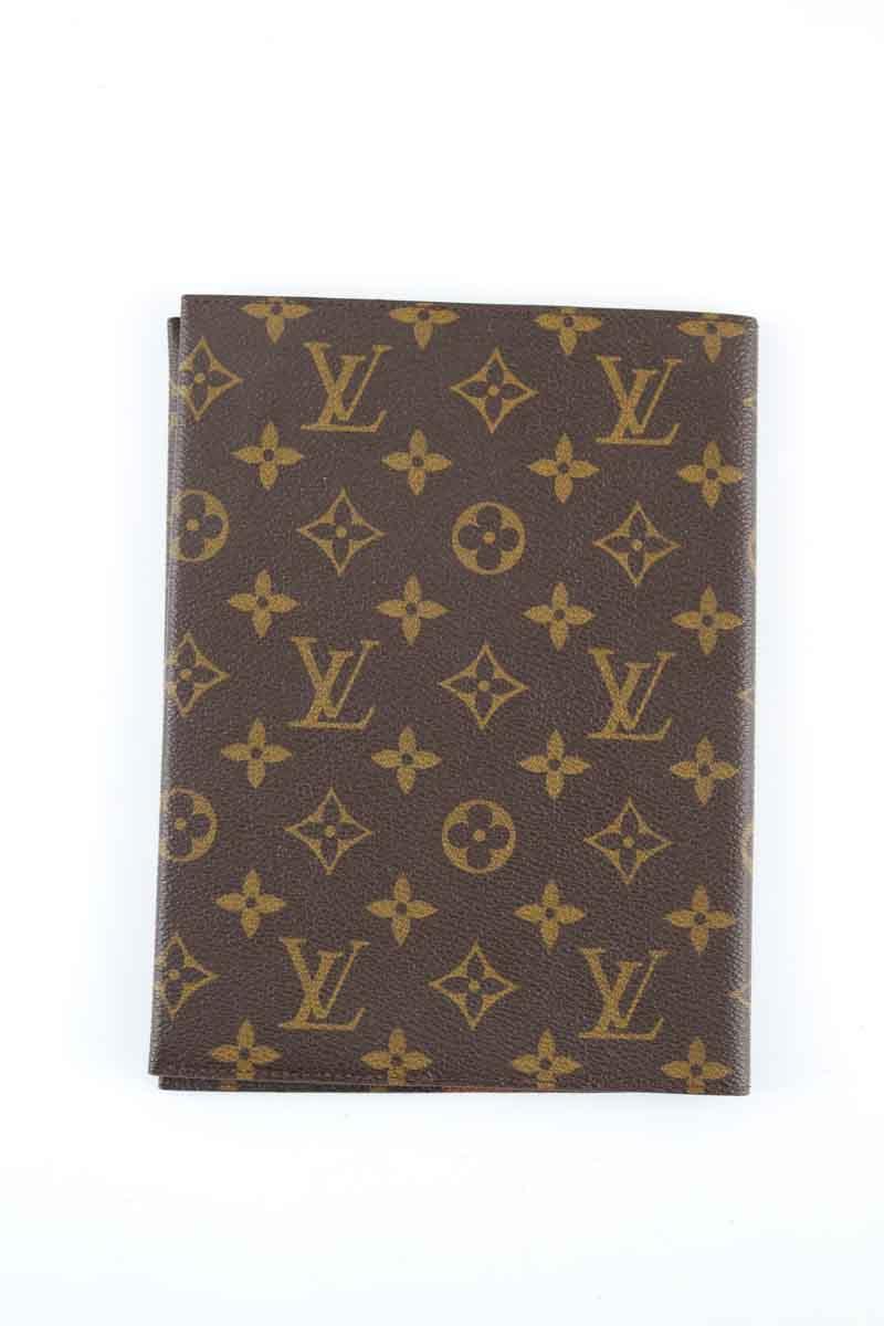 Couverture agenda de bureau Louis Vuitton  Marron