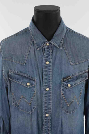 Chemises Wrangler  Bleu