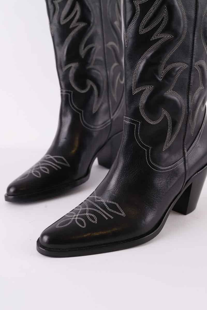 Bottes western Free Lance  Noir