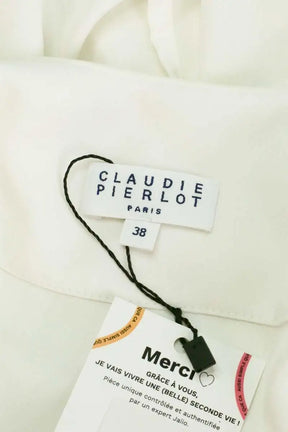 Blouse Claudie Pierlot Blanc en Synthétique