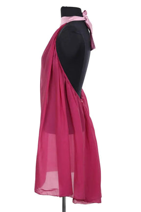 Robe Galliano Rose en Soie
