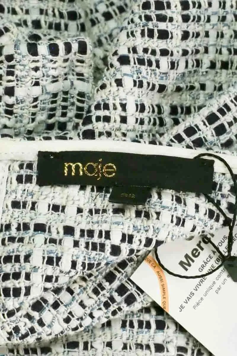 Robe Maje Blanc en Synthétique