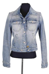 Veste Courrèges Bleu en Coton, taille S - Seconde Main