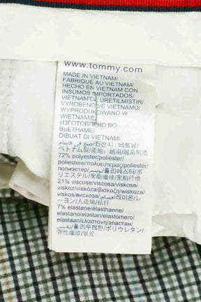 Pantalon droit Tommy Hilfiger Gris en Synthétique