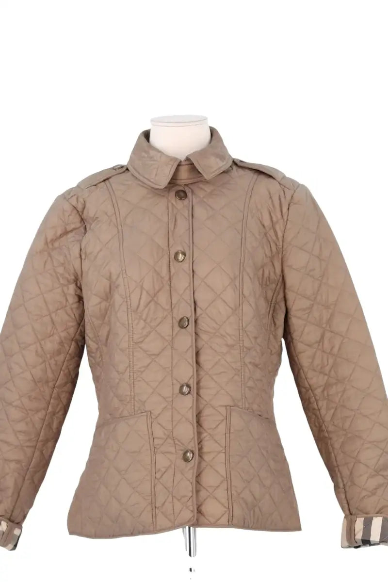 Veste Burberry Kaki en Synthétique, taille L - Seconde Main