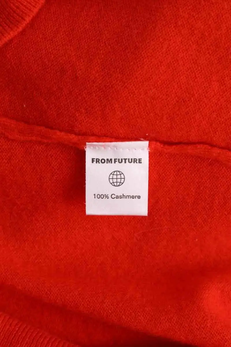 Pull From Future Orange en Cachemire