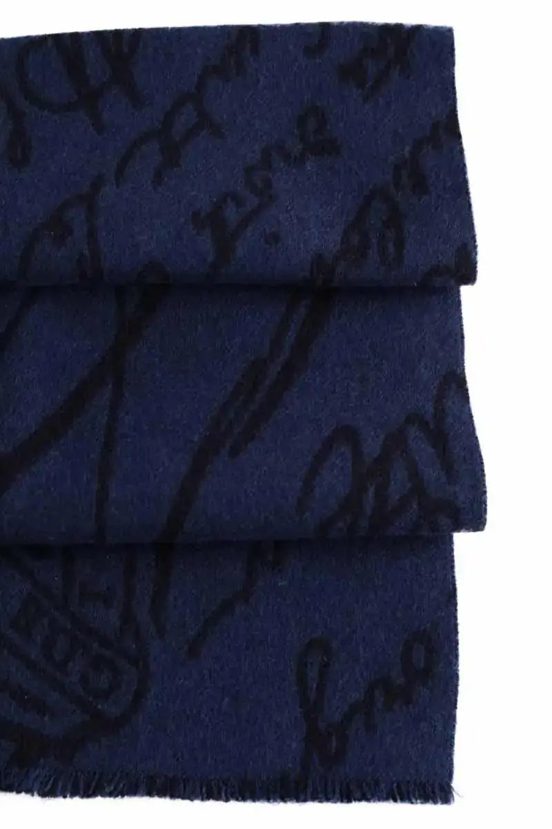 Foulard Berluti Bleu en Laine