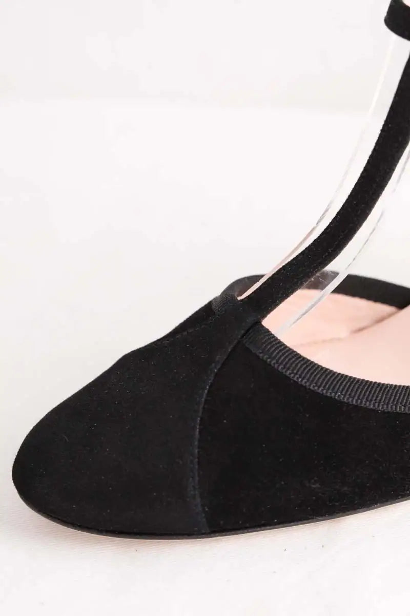 Talons Repetto Noir en Cuir