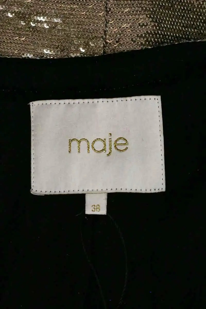 Veste Maje Doré en Paillettes