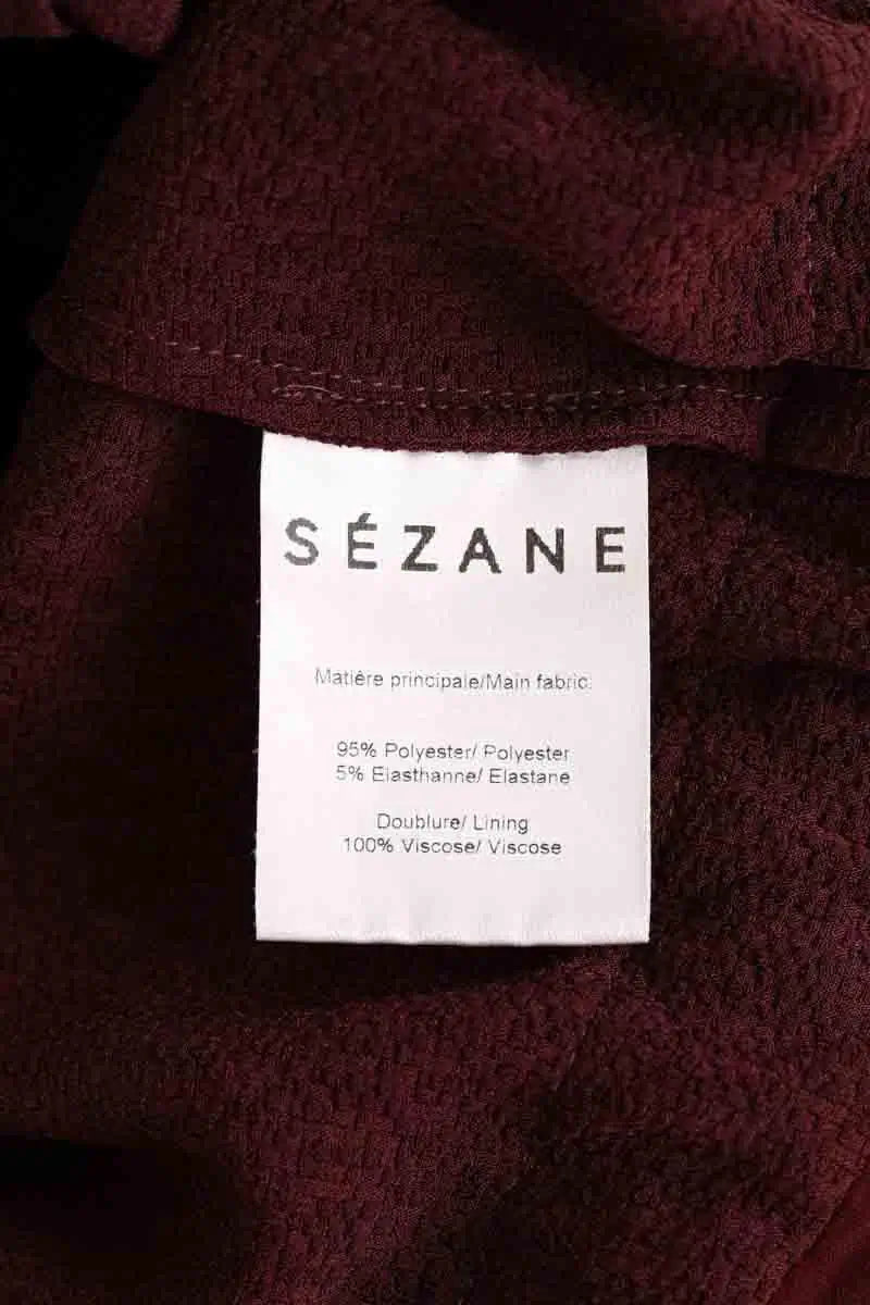 Robe Sézane Bordeaux en Synthétique