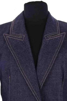 Blazer Claudie Pierlot Bleu en Coton