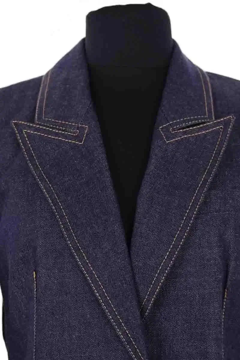 Blazer Claudie Pierlot Bleu en Coton