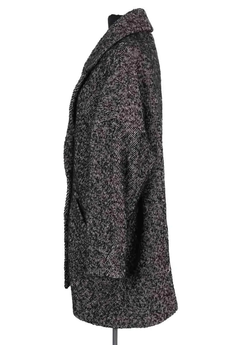 Manteau Ba&Sh Anthracite en Laine