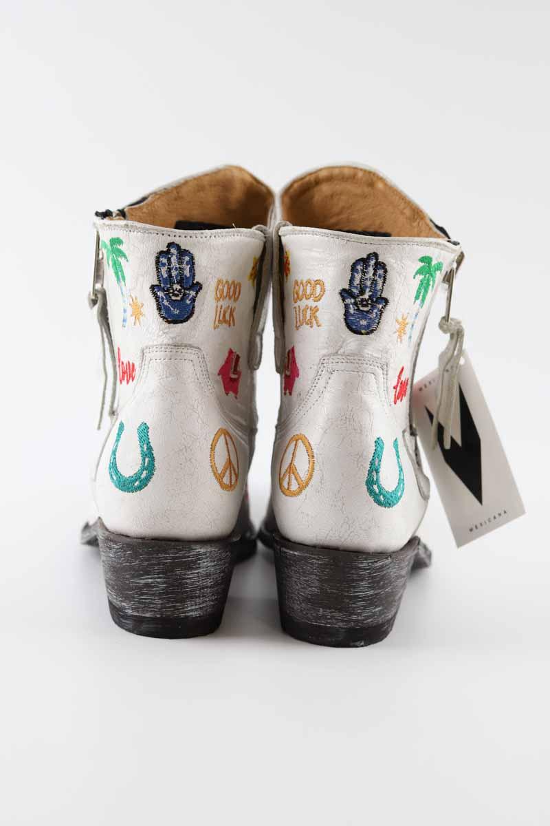 Boots western Mexicana  Blanc