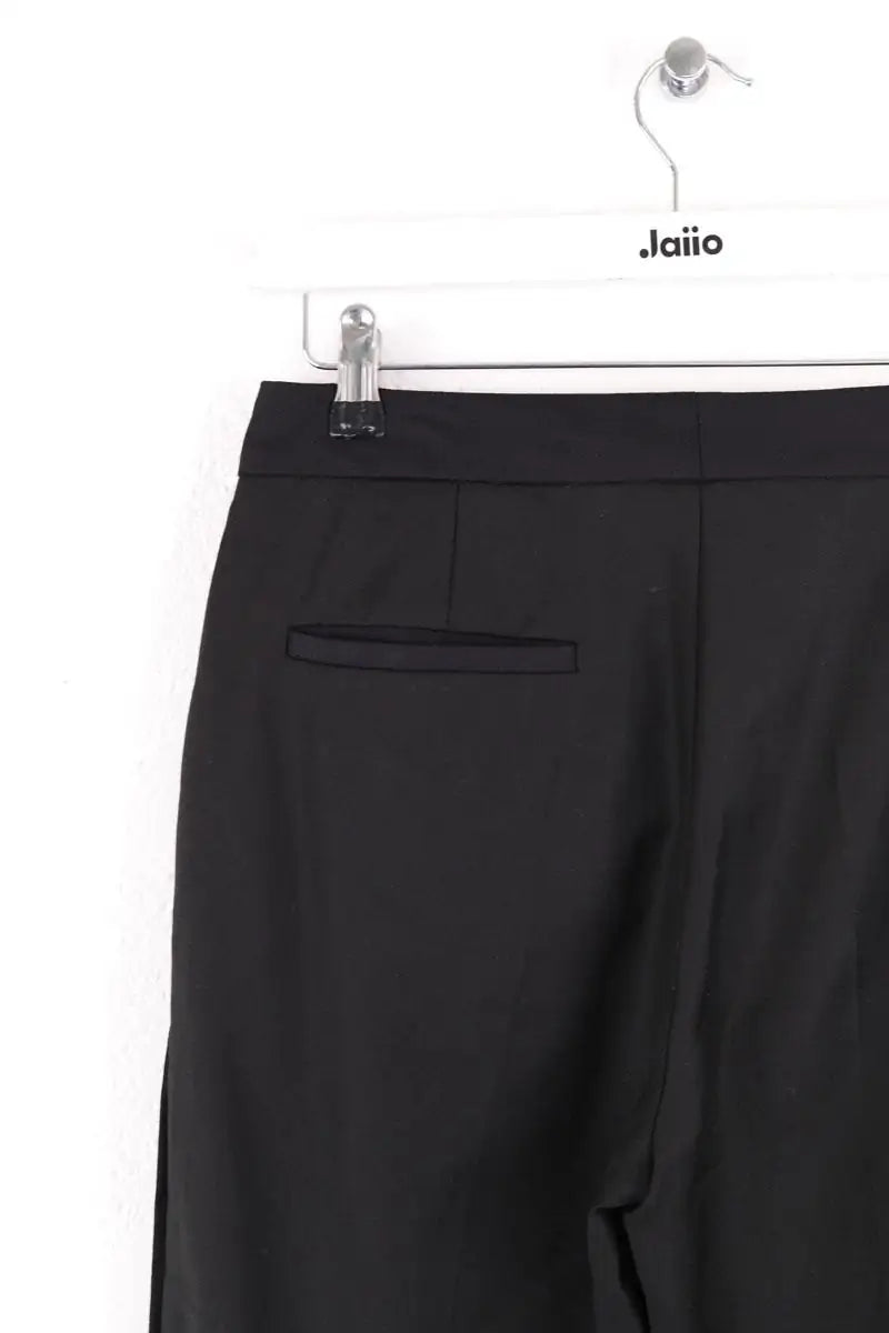 Pantalon droit Sandro Noir en Laine