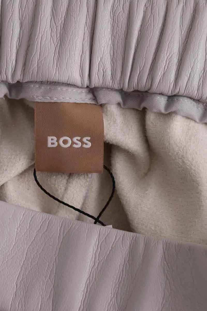 Pantalon droit Boss Gris en Synthétique