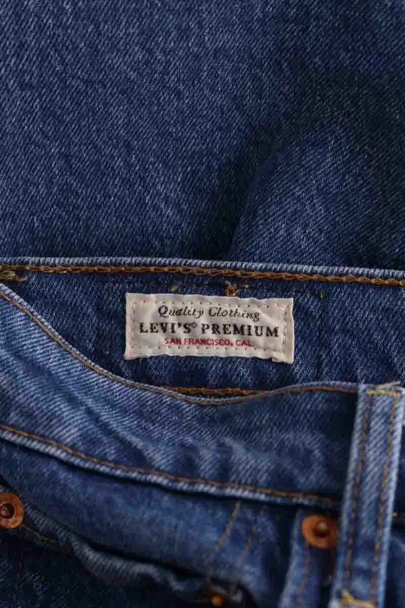 Jean droit Levi's Bleu en Coton