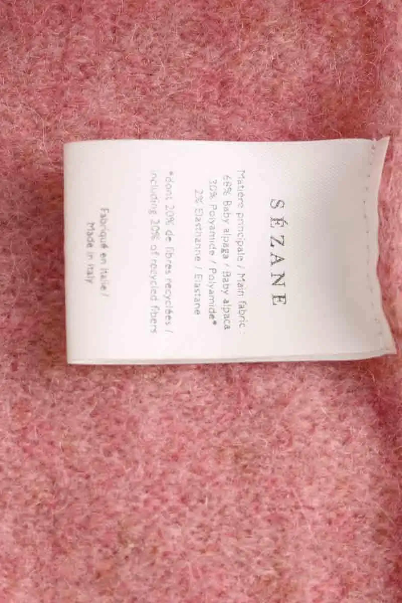 Écharpe Sézane Rose en Laine
