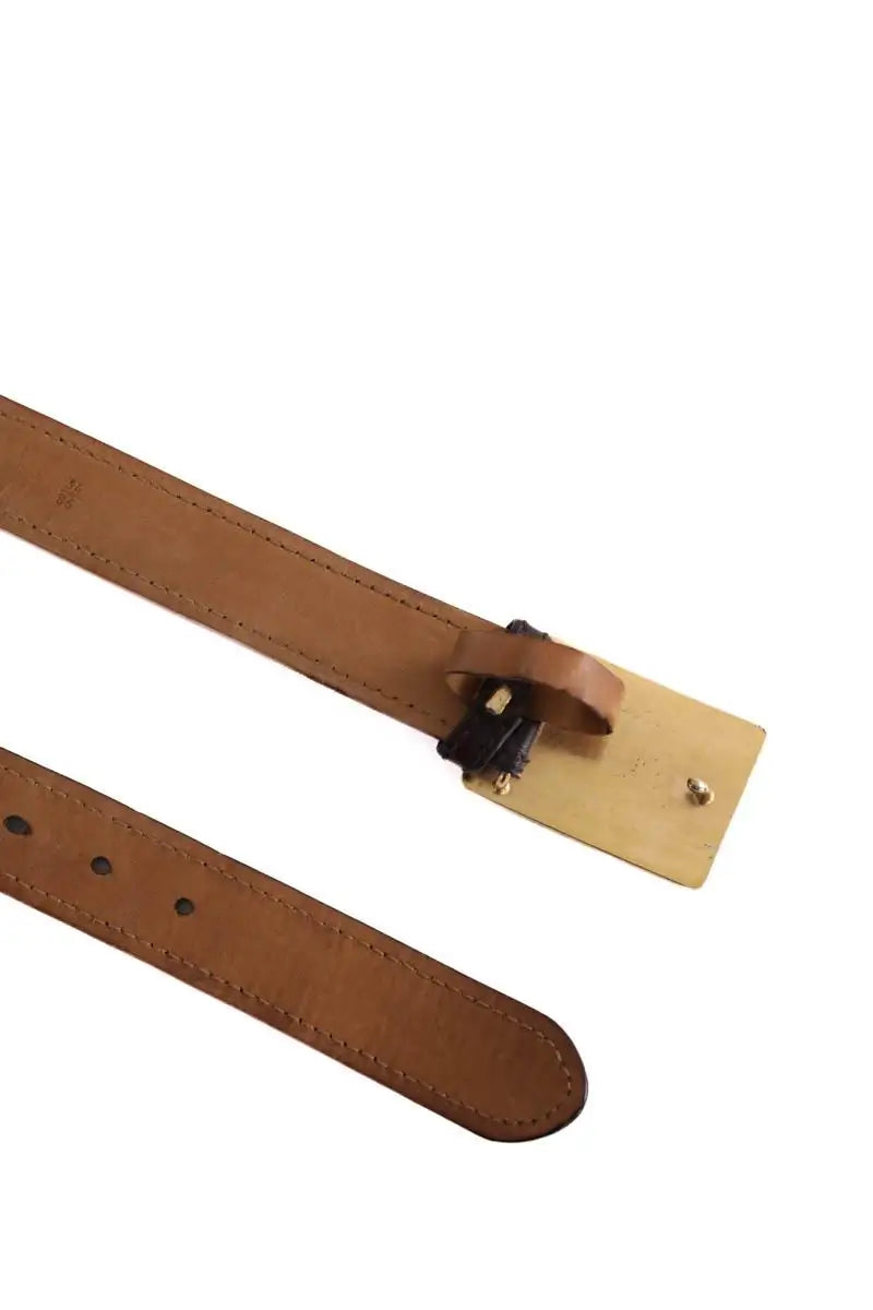 Ceinture Prada Marron en Cuir