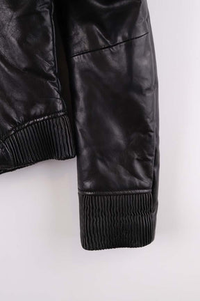 Veste en cuir Maje  Noir