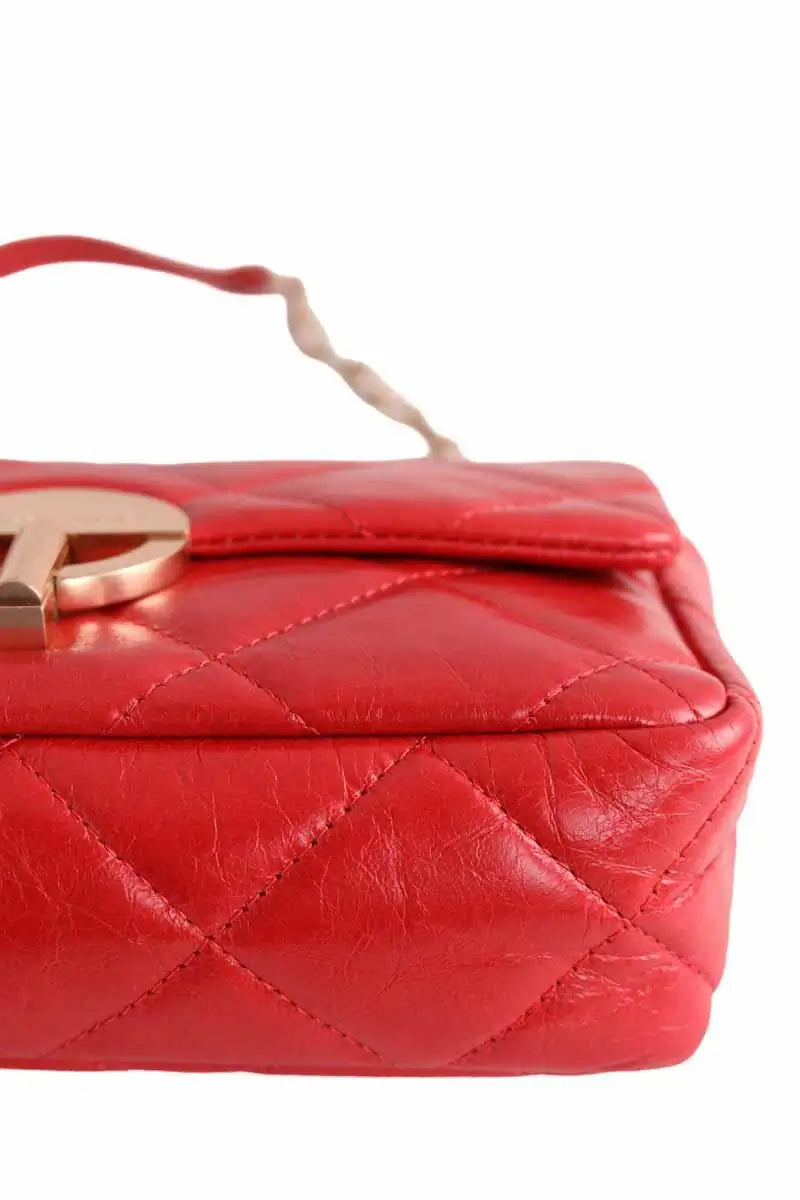 Grand Sac Moon Vanessa Bruno Rouge en Cuir