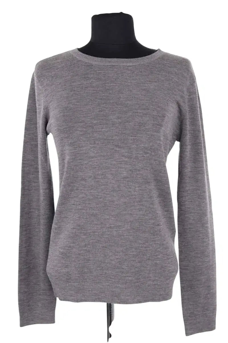 Pull Claudie Pierlot Gris en Laine, taille S - Seconde Main