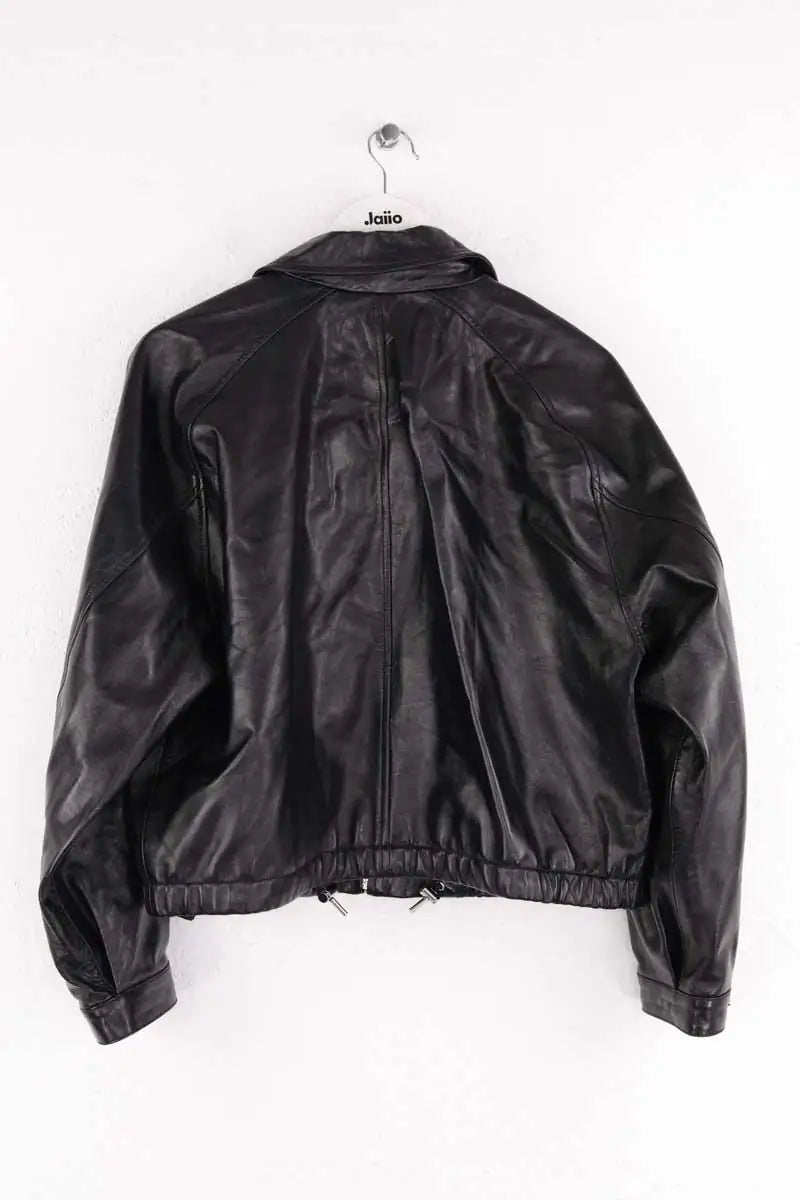 Blouson Sandro Noir en Cuir