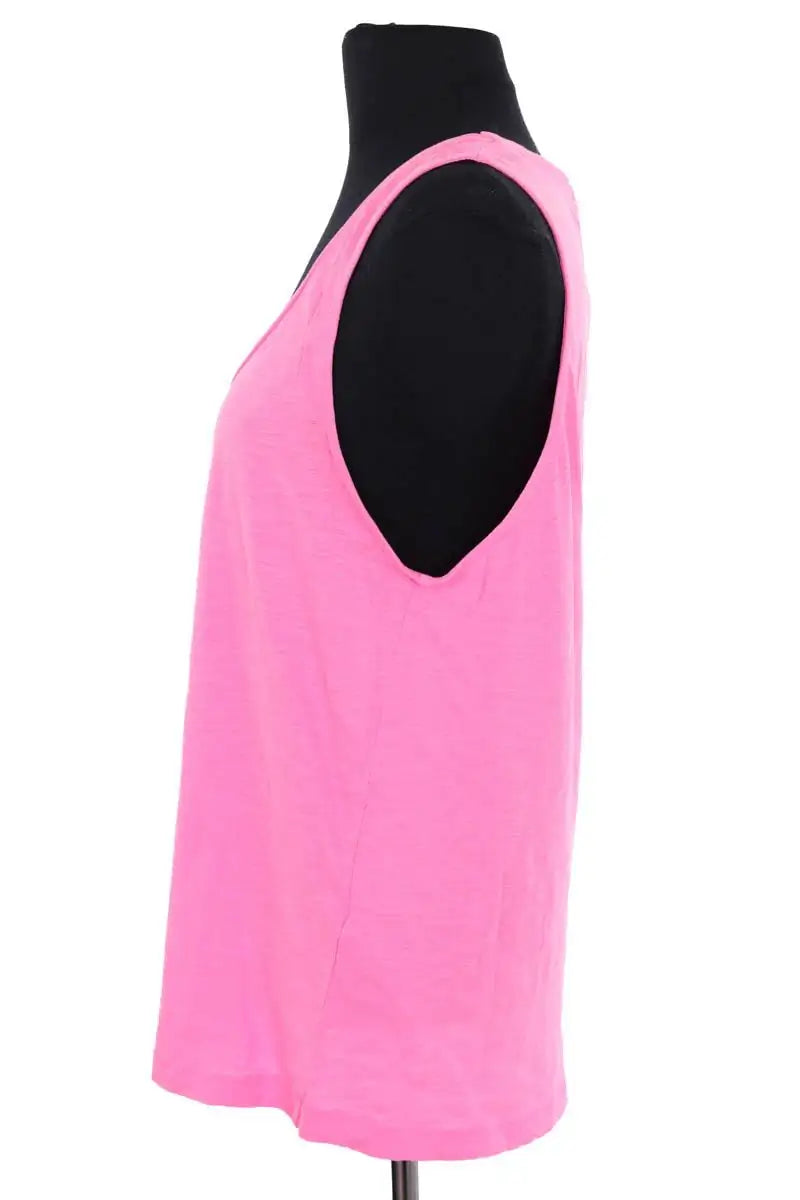 Top sans manche American Vintage Rose en Coton
